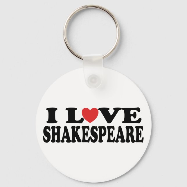 Porte-clés I Love Shakespeare Cadeau (Recto)