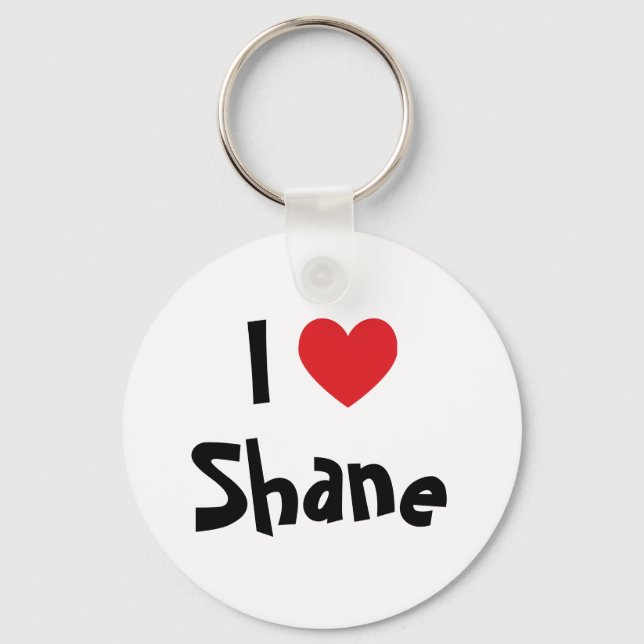 Porte-clés I Love Shane (Recto)