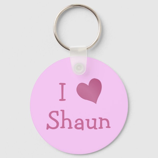 Porte-clés I Love Shaun (Recto)