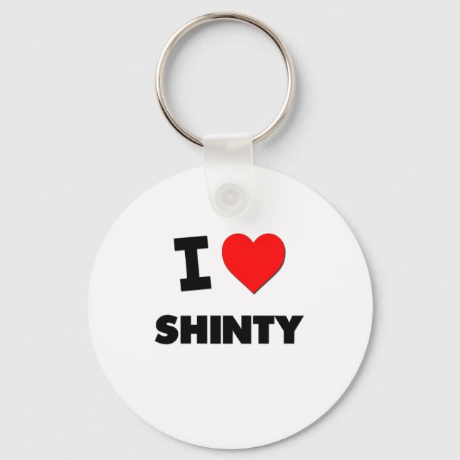 Porte-clés I Love Shinty (Recto)