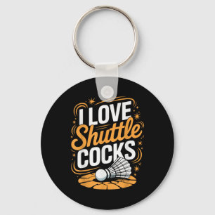 Porte-clés I Love Shuttles Badminton