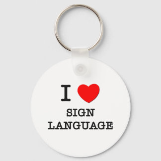 Porte-clés I Love Sign Language