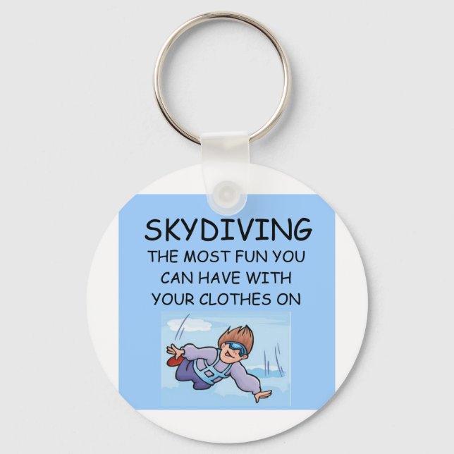 Porte-clés i love skydiving (Recto)