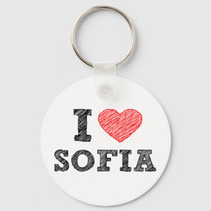Porte-clés I love-Sofia