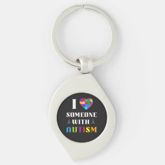 Porte-clés I Love Someone With Autism