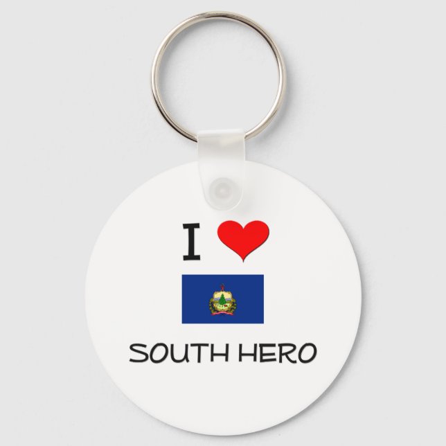 Porte-clés I Love South Hero Vermont (Recto)