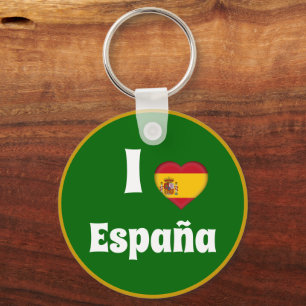 Porte-clés I love Spain & Spanish Heart - Voyage / sports