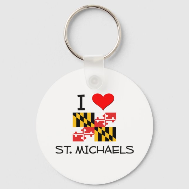 Porte-clés I Love St. Michaels Maryland (Recto)
