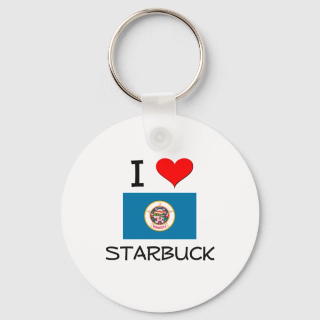 Porte-clés I Love Starbuck Minnesota (Recto)