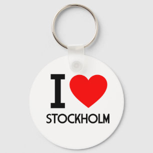 Porte-clés I Love Stockholm