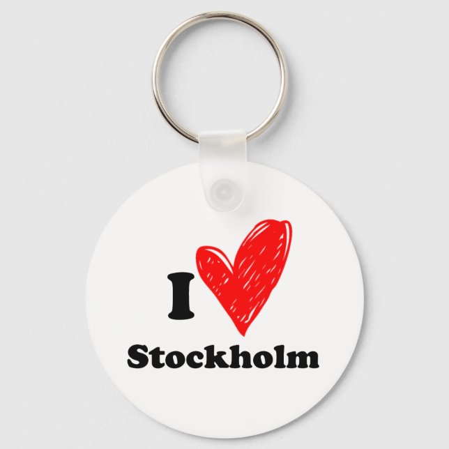 Porte-clés I Love Stockholm (Recto)