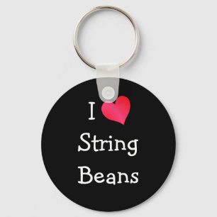 Porte-clés I Love String Beans