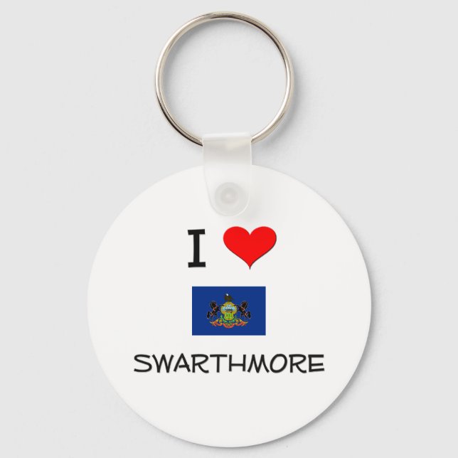 Porte-clés I Love Swarthmore Pennsylvanie (Recto)