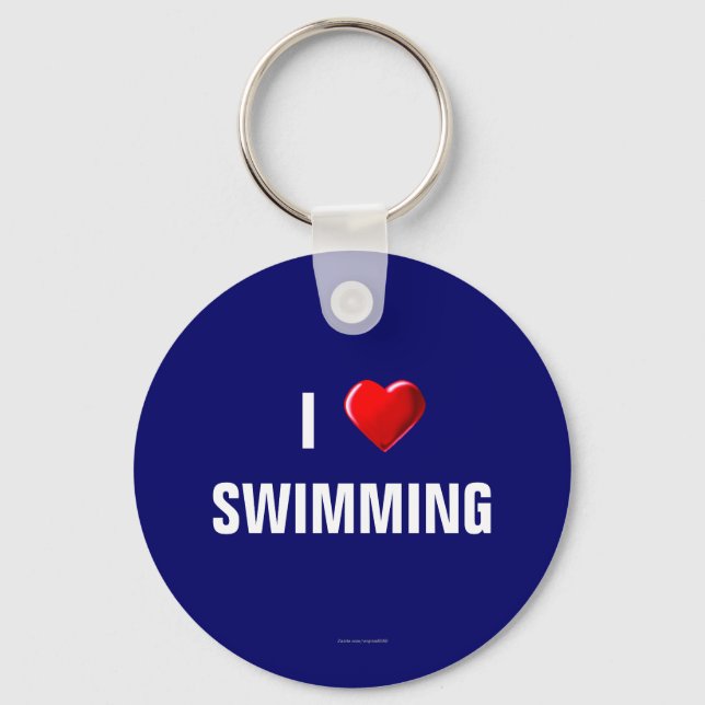 Porte-clés I Love Swimming keychain (Recto)
