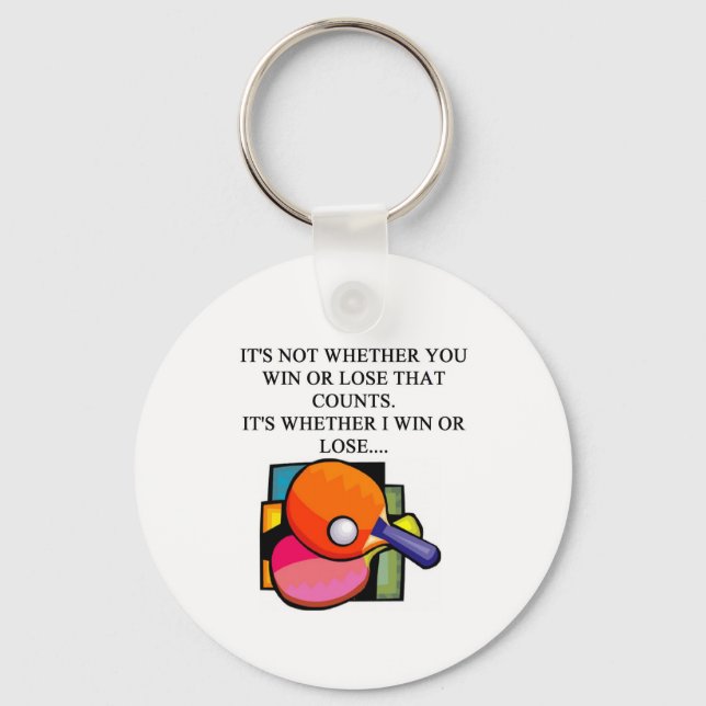 Porte-clés i love table tennis (Recto)