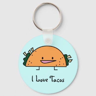 Porte-clés I Love Tacos Key Chain