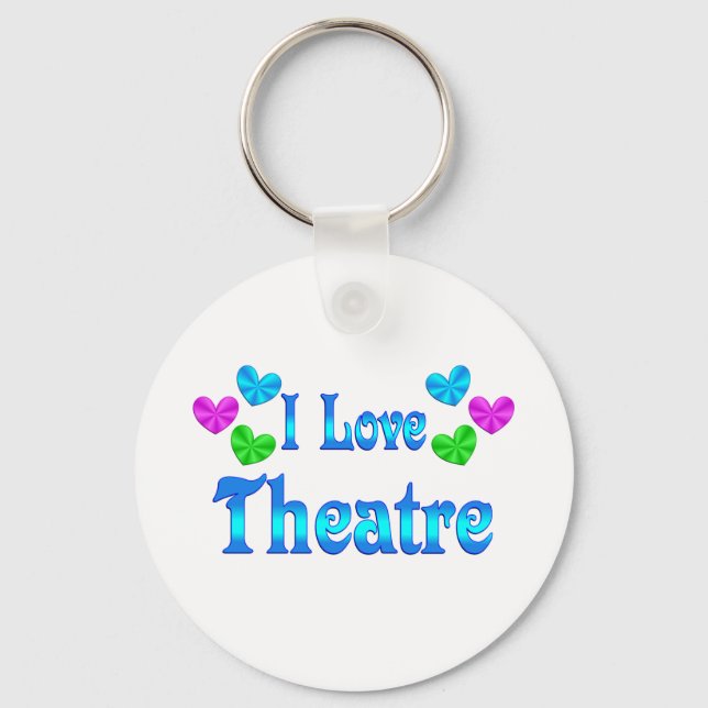 Porte-clés I Love Theatre (Recto)