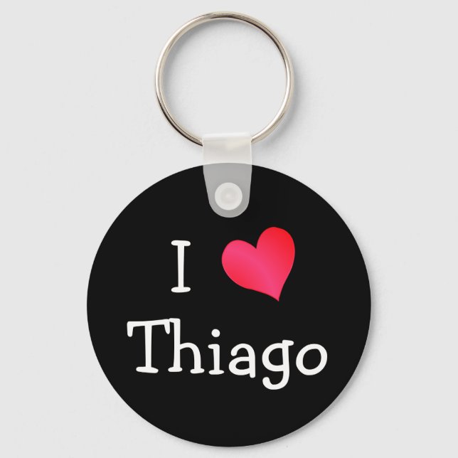 Porte-clés I Love Thiago (Recto)