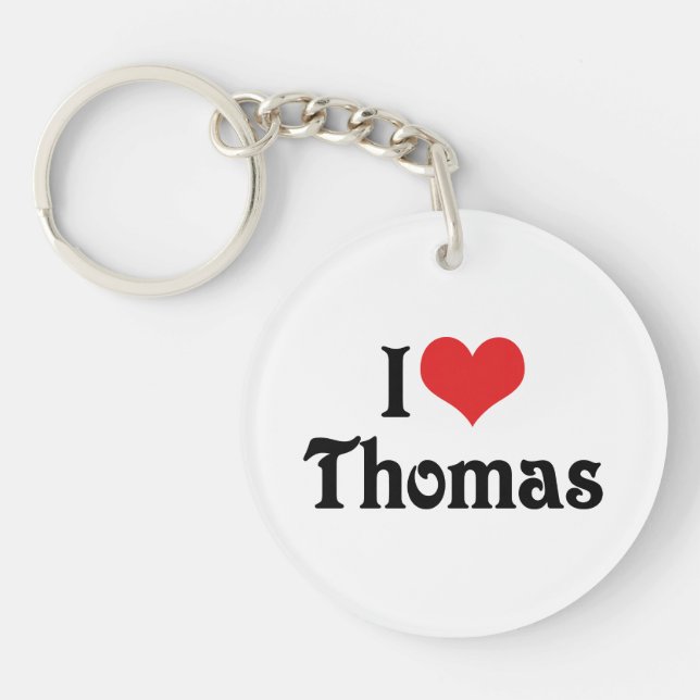 Porte-clés I Love Thomas (Devant)