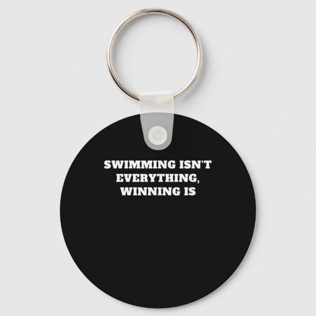Porte-clés I Love To Swim Art Design Swimming Devis Idée cade (Recto)