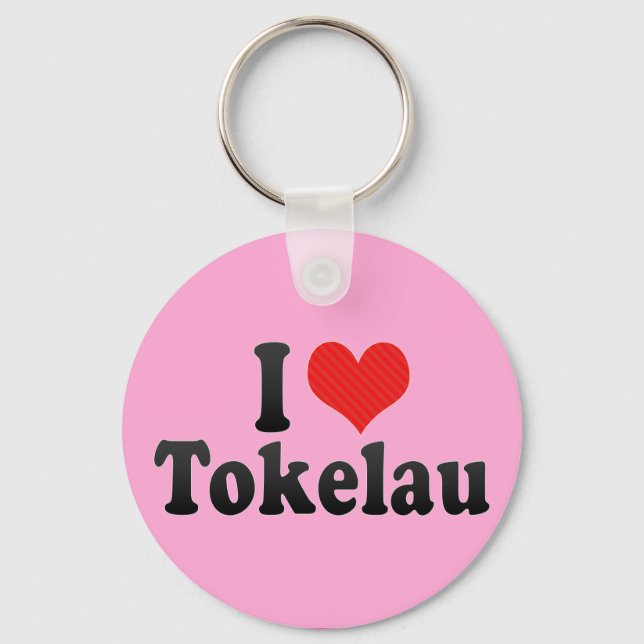 Porte-clés I Love Tokelau (Recto)