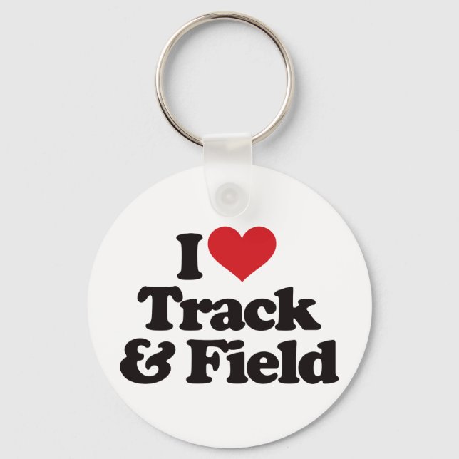 Porte-clés I Love Track and Field (Recto)