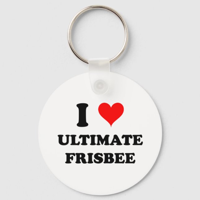 Porte-clés I Love Ultimate Frisbee (Recto)
