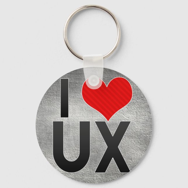 Porte-clés I Love UX (Recto)