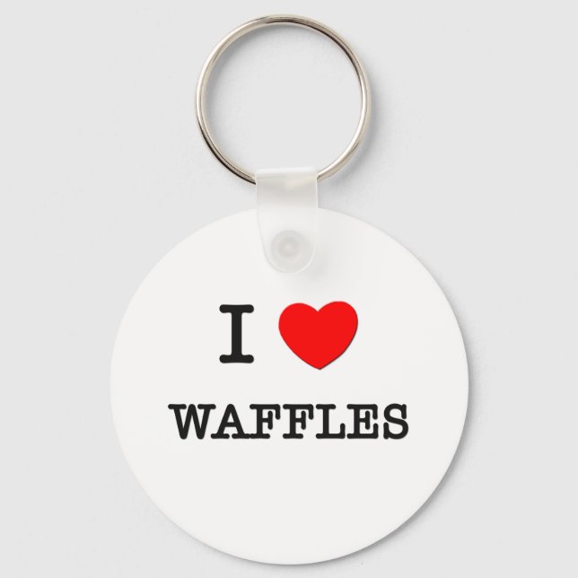 Porte-clés I Love Waffles (Recto)