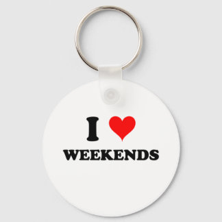 Porte-clés I Love Weekends