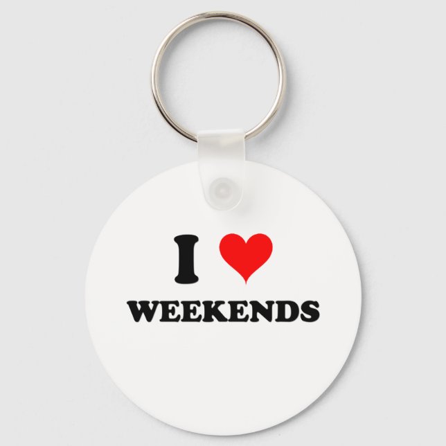 Porte-clés I Love Weekends (Recto)