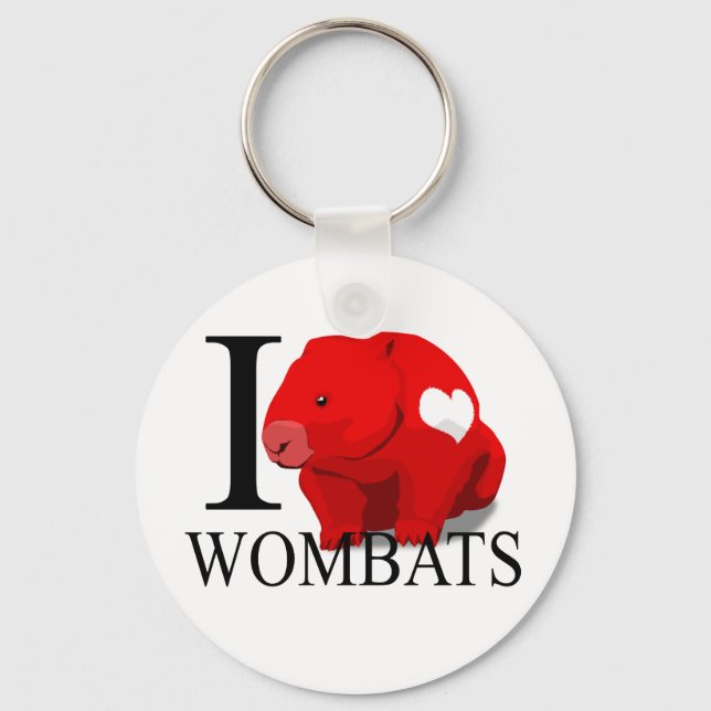 Porte-clés I Love Wombats Porte - clés (Recto)