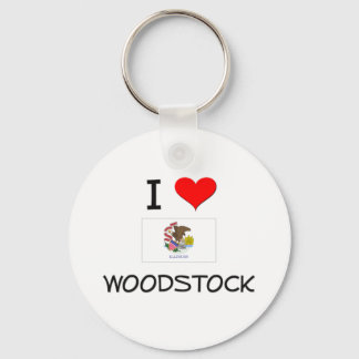 Porte-clés I Love WOODSTOCK Illinois