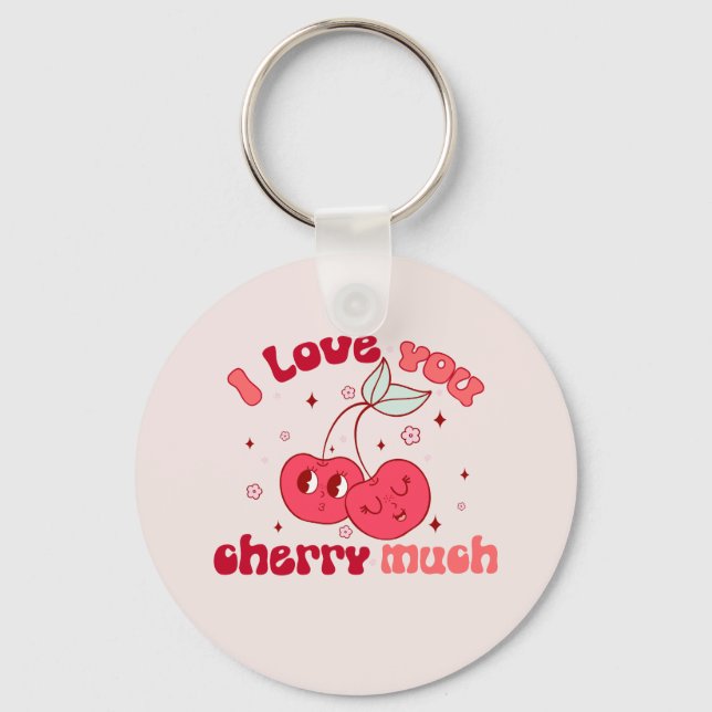 Porte-clés I Love You Cherry Much (Recto)