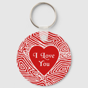 Porte-clés I Love You Heart Keychain