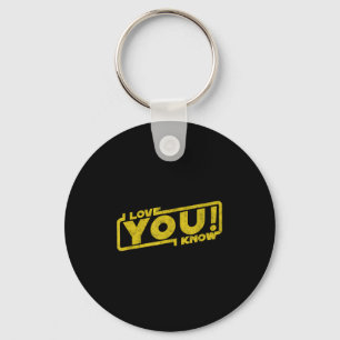 Porte-clés I Love You I Know - Blockbuster Movie Citation Cad