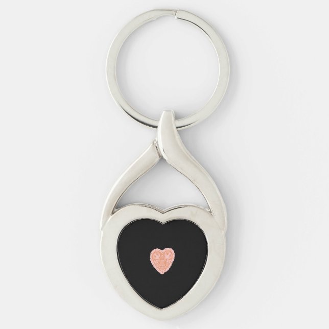 Porte-clés I Love You More Heart Graphic Style  (Devant)