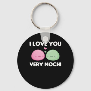 Porte-clés I Love You Very Mochi - Kawaii Mochi Ice Cream