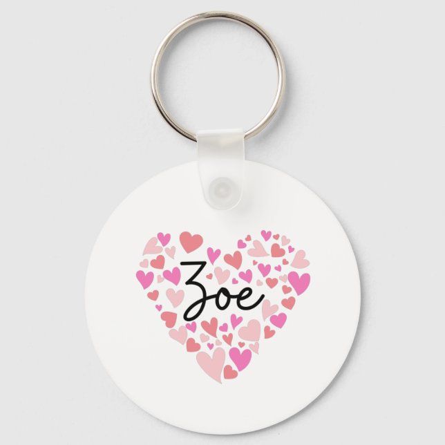 Porte-clés I love Zoe (Recto)