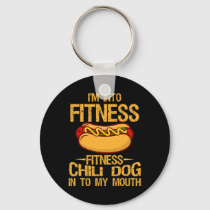 Porte-clés I M In Fitness Gym Workouts Vintage Chili Dog In