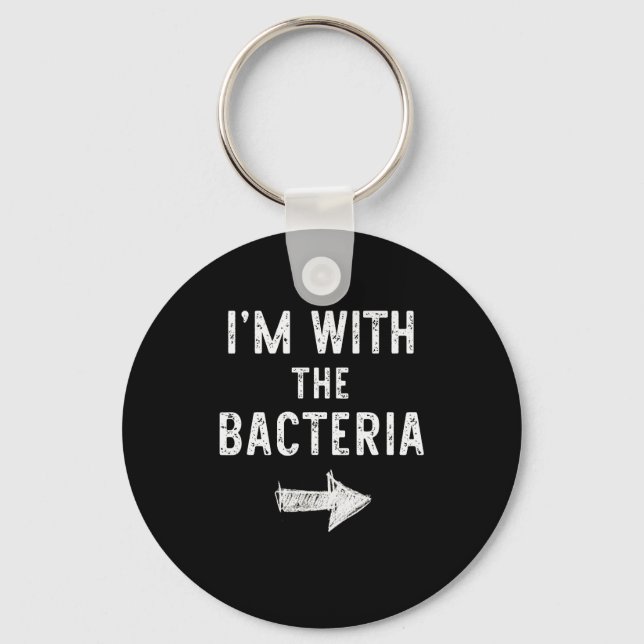 Porte-clés I’m With The Bacteria Funny Halloween Couple Costu (Recto)