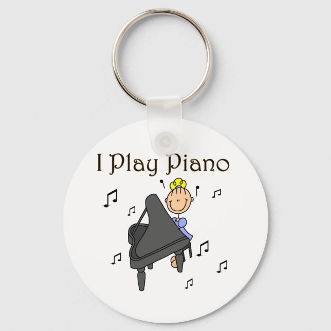 Porte-clés I Play Piano T-shirts and Gifts (Recto)