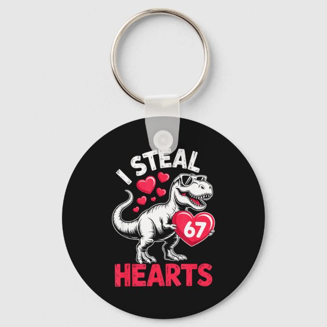 Porte-clés I Steal Hearts 67 Valentine’s Day 67 Meme 6 7 T-re (Recto)