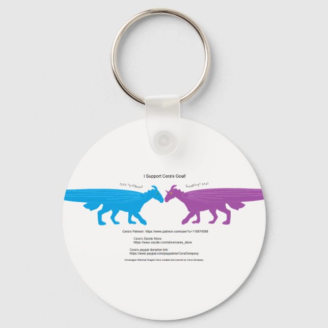 Porte-clés I Support Cera's Goal Keychain (Verso)