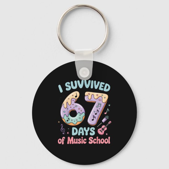 Porte-clés I Survived 67 Days Of Music School 67 Meme Student (Recto)