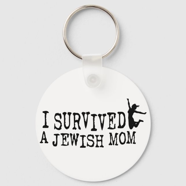 Porte-clés I survived a Jewish mom - the daughter version (Recto)