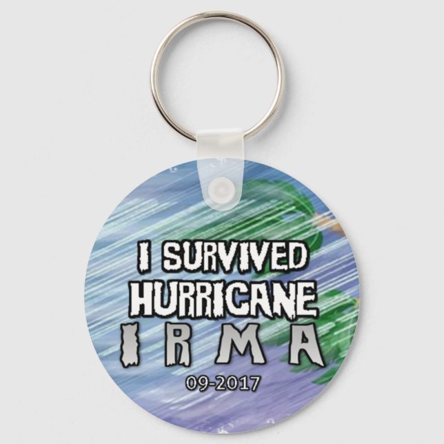 Porte-clés I survived Hurricane Irma (Recto)
