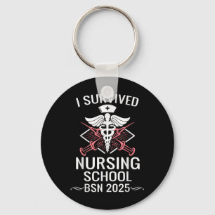 Porte-clés I Survived Nursing School Bsn Cl De 2025 Infirmièr