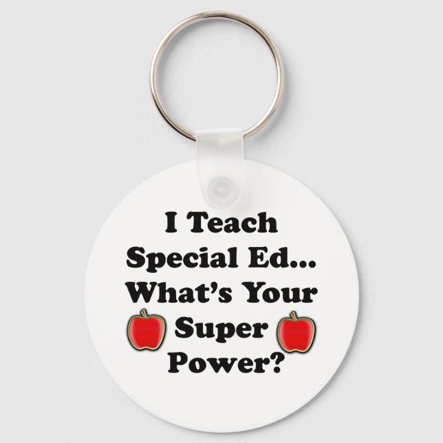 Porte-clés I Teach Special Ed. (Recto)