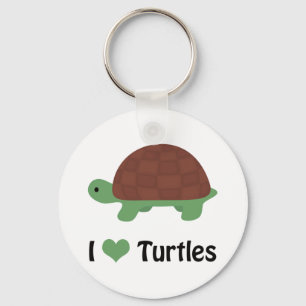 Porte-clés I tortue mignonne de bande dessinée de tortues de